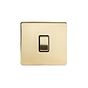 Soho Lighting Brushed Brass 1 Gang RM Rectangular Module Grid Switch Plate