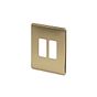 Soho-Lighting-Brushed-Brass-2-Gang-Grid-Plate