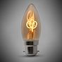 Soho Lighting B22 Vintage Edison Candle LED Light Bulb 2W 1800K T-Spiral Filament High CRI Dimmable