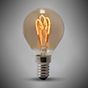 Soho Lighting 2w E14 SES Vintage Edison Golf Ball LED Light Bulb 1800K T-Spiral Filament High CRI Dimmable