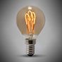 Soho Lighting 2w E14 SES Vintage Edison Golf Ball LED Light Bulb 1800K T-Spiral Filament High CRI Dimmable