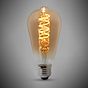 Soho Lighting 4w E27 ES Vintage Edison ST64 LED Light Bulb 1800K Spiral Filament Teardrop Dimmable