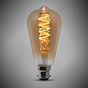 Soho Lighting 4w B22 Vintage Edison ST64 LED Light Bulb 1800K Spiral Filament Teardrop High CRI Dimmable