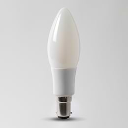 4w B15 3000K Opal Dimmable with white plastic