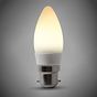 10 Pack - Soho Lighting 4w B22 3000K Opal Dimmable LED Candle Bulb with white plastic