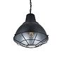 Compton Black Coffee Caged Bell Hallway Pendant Light