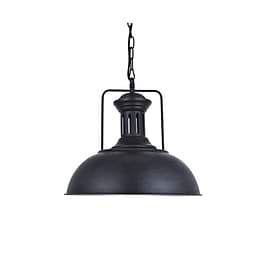 Regent Coffee Black Dome Pendant