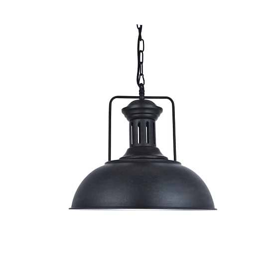 Regent Coffee Black Dome Pendant - Soho Lighting