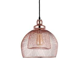 Rose gold pendant light