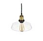 Romilly Step Clear Glass Breakfast Bar Pendant Light