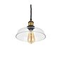 Romilly Step Clear Glass Breakfast Bar Pendant Light