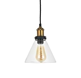 Glass Tapered Pendant Light