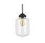 Goslett Clear Blown Glass Jar Pendant Light