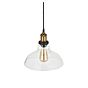 Soho Lighting Romilly Edison Industrial Clear Glass Step Breakfast Bar Pendant Light