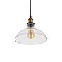 Romilly Edison Industrial Clear Glass Step Breakfast Bar Pendant Light