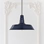 Large Argyll Industrial Pendant Light Squid Ink Blue