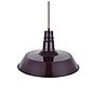 Mulberry Red Burgundy Industrial Dining Room Pendant Light - Large Argyll