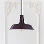 Mulberry Red Burgundy Industrial Dining Room Pendant Light - Large Argyll