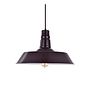 Mulberry Red Burgundy Industrial Dining Room Pendant Light - Large Argyll