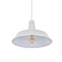 Large Argyll Industrial Pendant Light Clay White