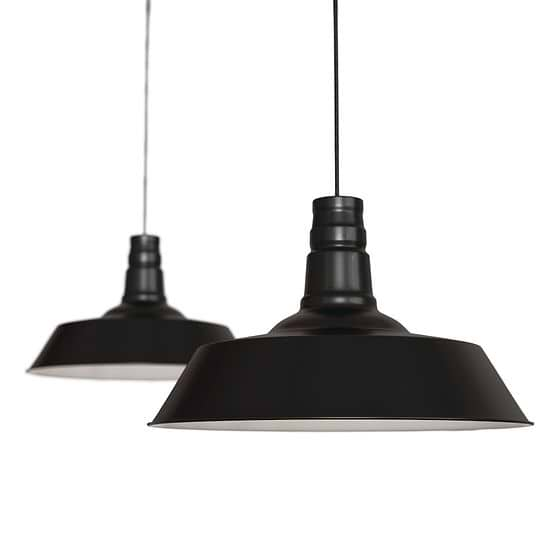 Black Industrial Pendant Light