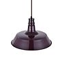 Mulberry Red Burgundy Industrial Breakfast Bar Pendant Light - Argyll - Soho Lighting