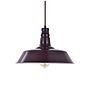 Mulberry Red Burgundy Industrial Breakfast Bar Pendant Light - Argyll - Soho Lighting