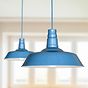 Aston Blue Industrial Breakfast Bar Pendant Light - Argyll