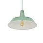 Argyll Industrial Pendant Light Chalk Green