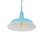 Argyll Industrial Pendant Light Duck Egg Blue