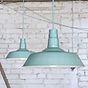 Duck Egg Blue Turquoise Industrial Breakfast Bar Pendant Light - Argyll - Soho Lighting