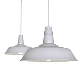 Argyll Industrial Pendant Light Pale Grey