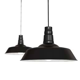 Argyll Industrial Pendant Light Matt Black