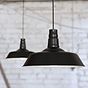 Matt Black Industrial Breakfast Bar Pendant Light - Argyll - Soho Lighting