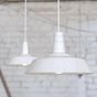 Pure White Industrial Breakfast Bar Pendant Light - Argyll