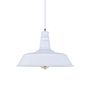 Pure White Industrial Breakfast Bar Pendant Light - Argyll