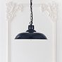 Portland Bedroom and Hallway Pendant Light Navy Blue - Soho Lighting