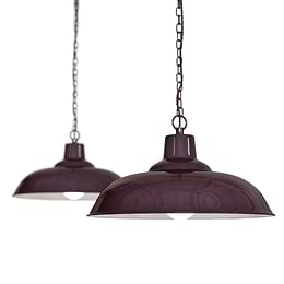 burgundy pendant light