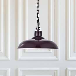 burgundy pendant light