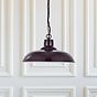 Portland Bedroom and Hallway Pendant Light Mulberry Red Burgundy