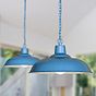 Portland Bedroom and Hallway Pendant Light Aston Blue - Soho Lighting