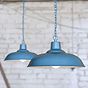 Portland Bedroom and Hallway Pendant Light Aston Blue - Soho Lighting