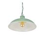 Portland Reclaimed Style Industrial Pendant Light Chalk Green