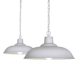 Portland Bedroom and Hallway Pendant Light Grey Haze