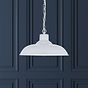 Portland Bedroom and Hallway Pendant Light Grey Haze - Soho Lighting