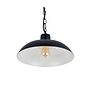 Portland Reclaimed Style Industrial Pendant Light Matt Black