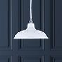 Soho Lighting Pure White Bedroom and Hallway Pendant Light  - Portland