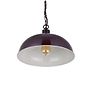 Berwick Rustic Dome Pendant Light Mulberry Red