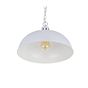 Berwick Rustic Dome Pendant Light Pale Grey