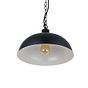 Berwick Rustic Dome Pendant Light Matt Black